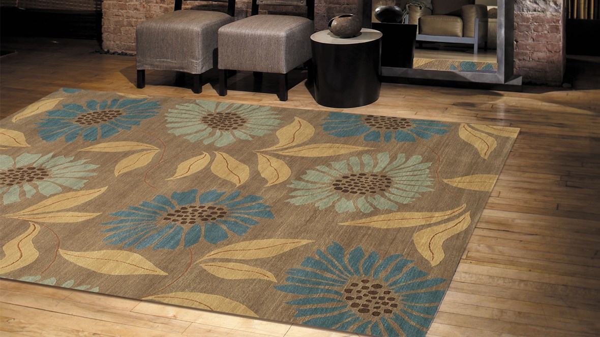 Woven from soft wool, silk and jute